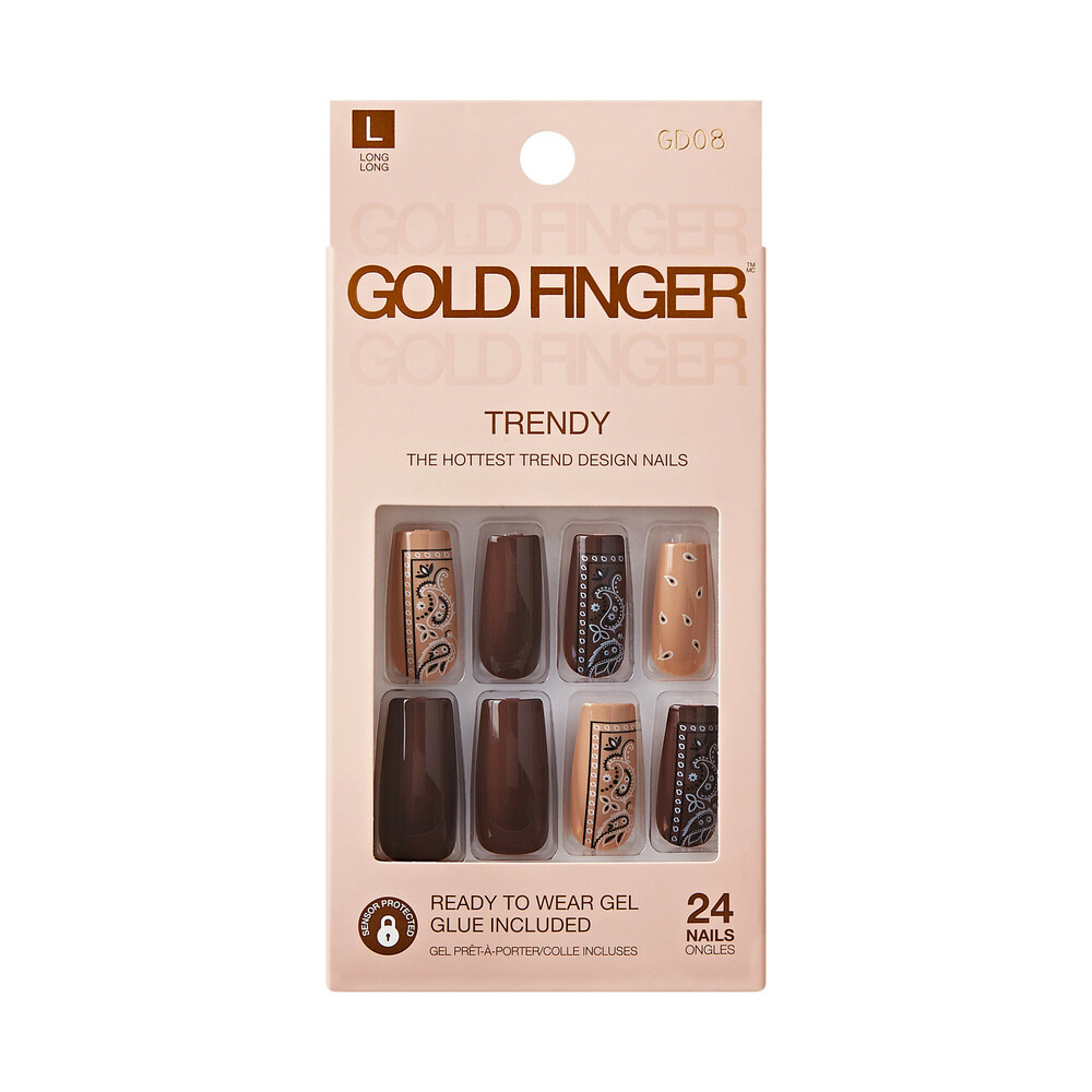 Gold Finger Trendy Nails (GD08)