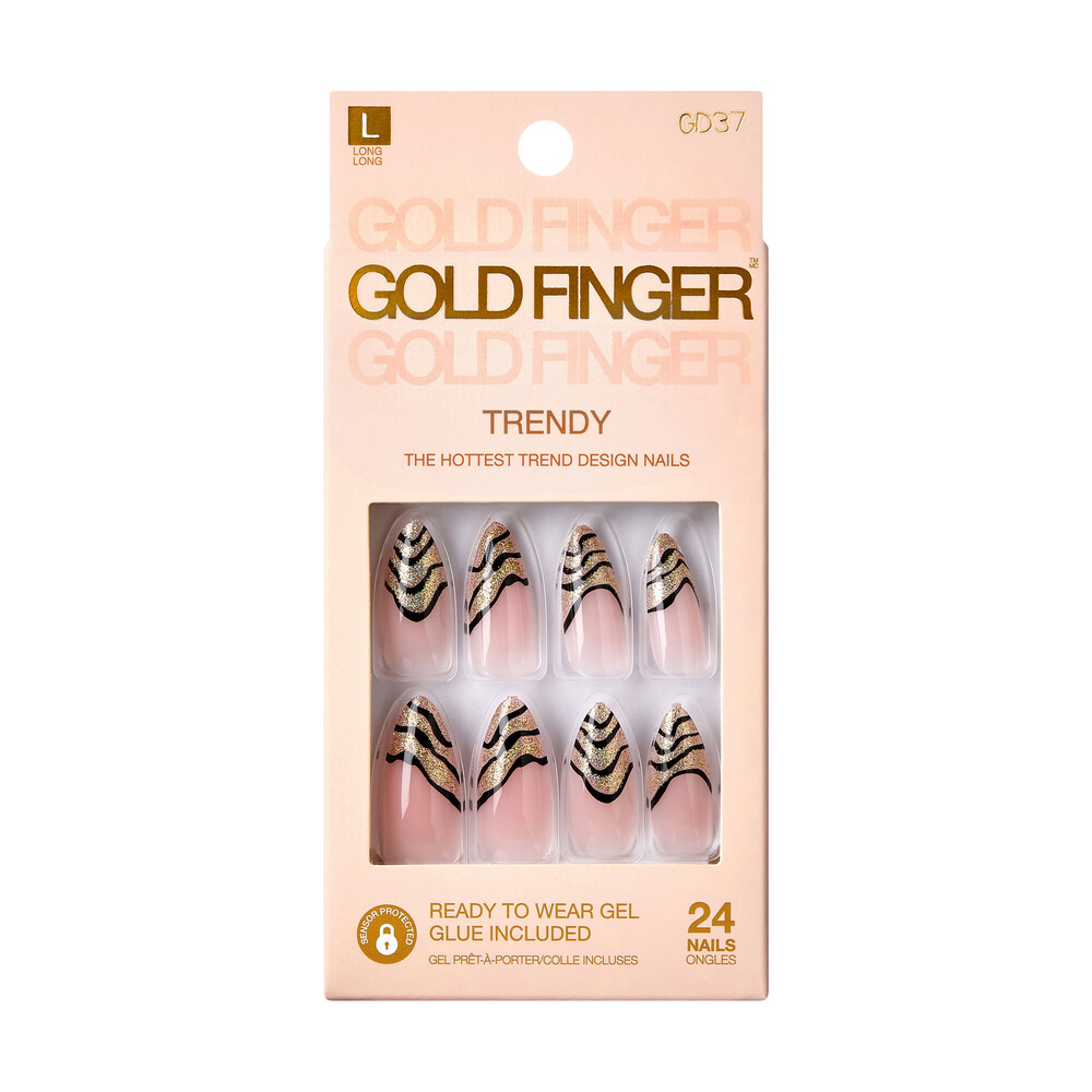 Gold Finger Trendy Nails (GD37)