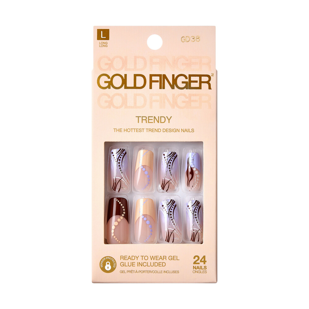 Gold Finger Trendy Nails (GD38)