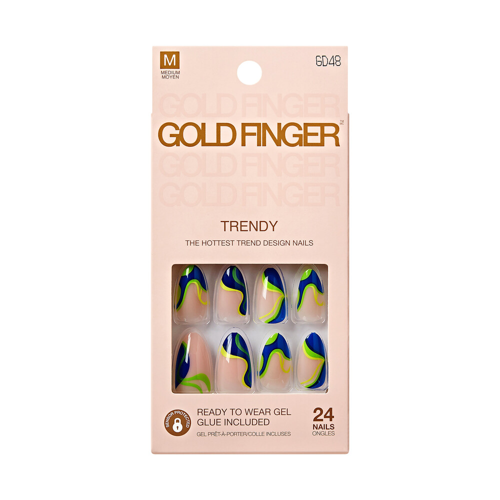 Gold Finger Trendy Nails (GD48)