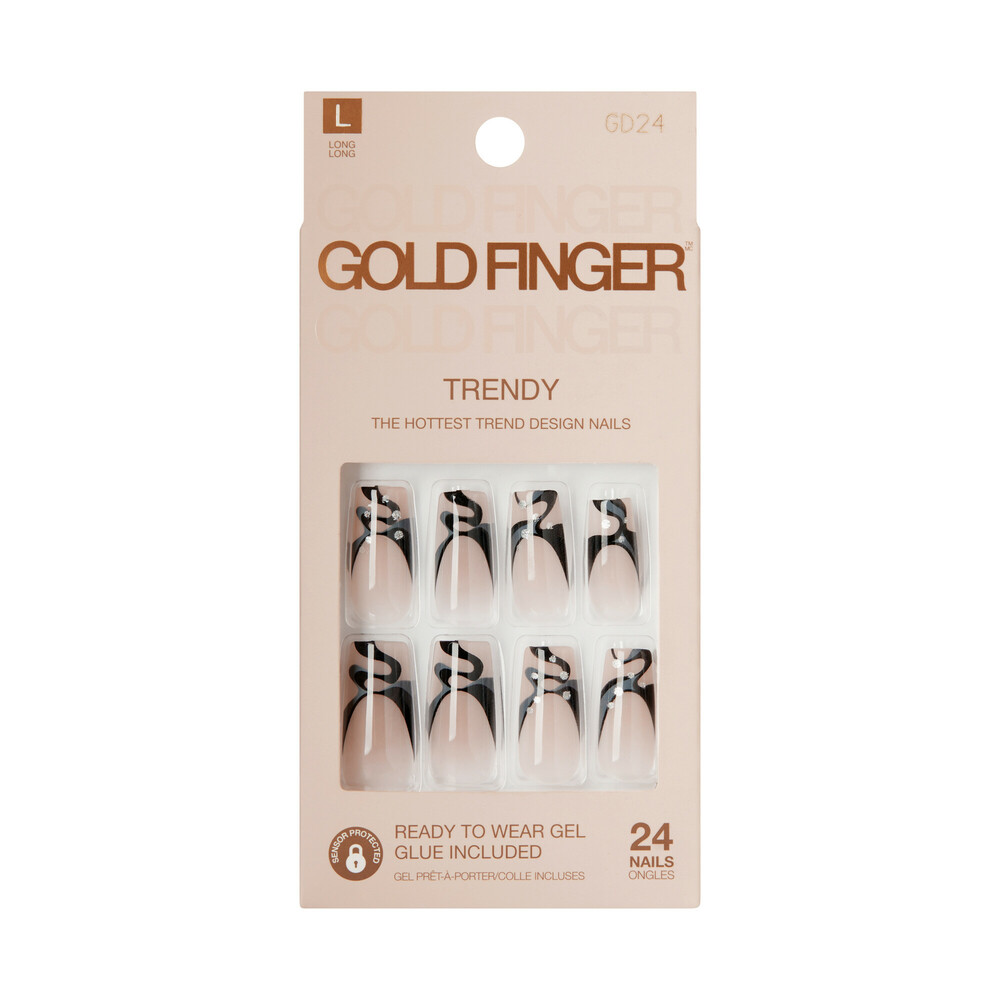 Gold Finger Trendy Nails (GD24)