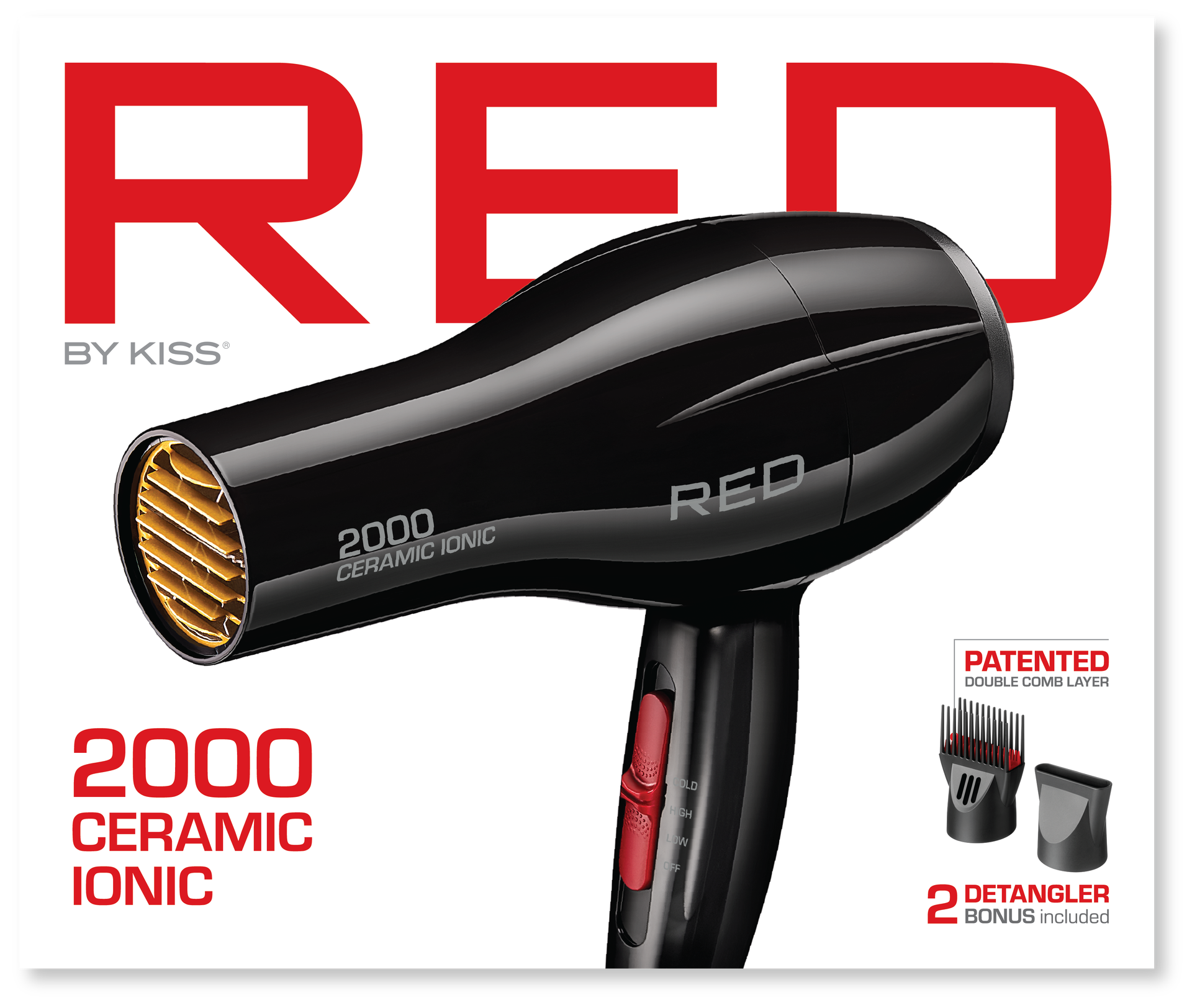Red 2000 Ceramic Ionic Dryer