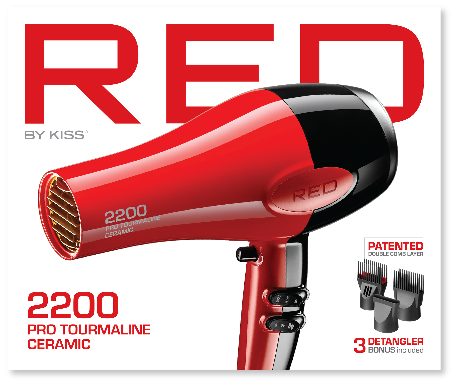 Red 2200 Pro Tourmaline Ceramic Dryer