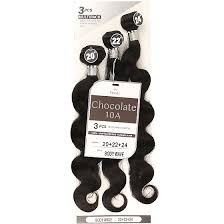 Chocolate 10A human Hair Bundles-3Pk