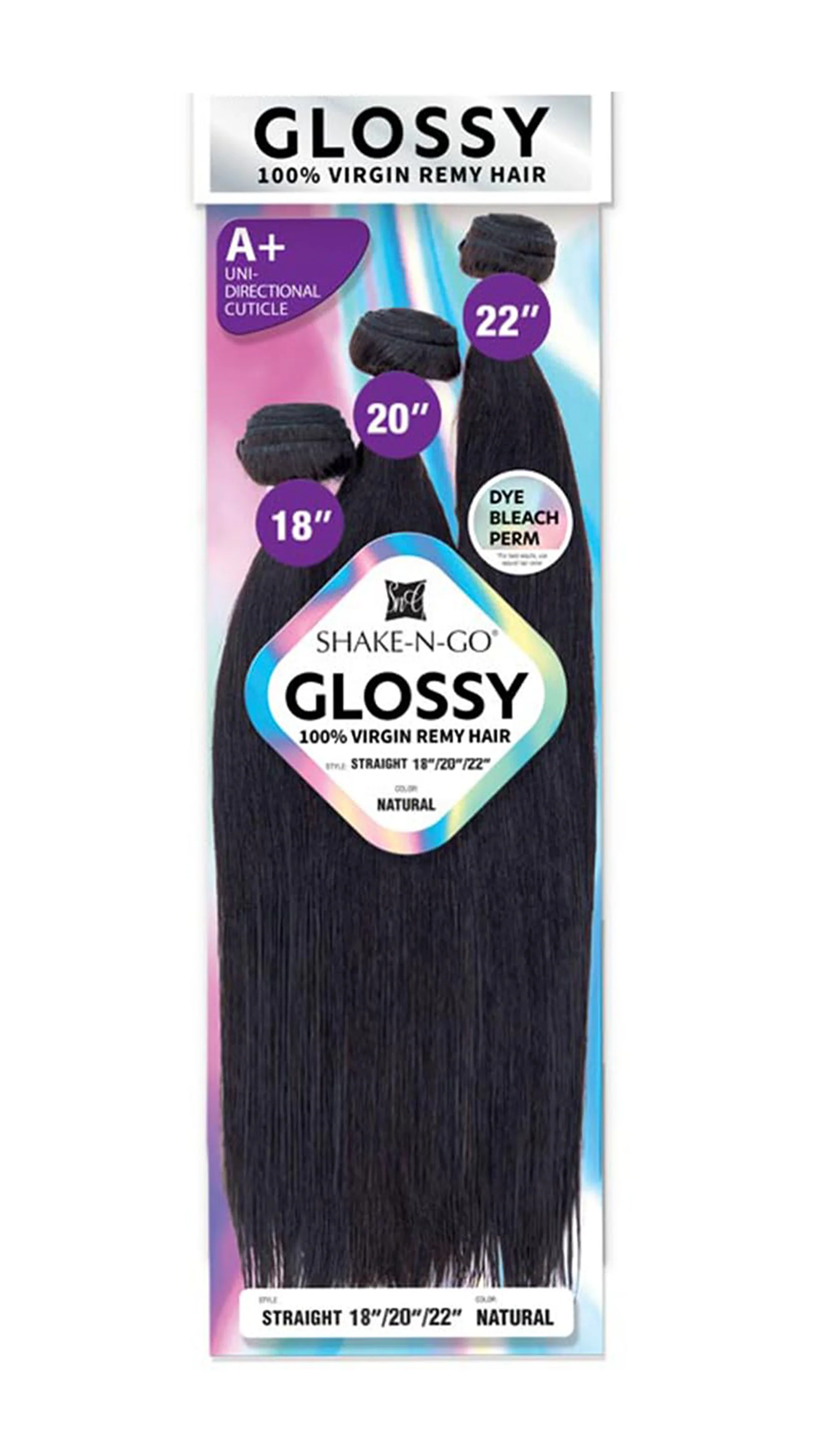 Glossy 100% unproccessed Human Hair-3PK
