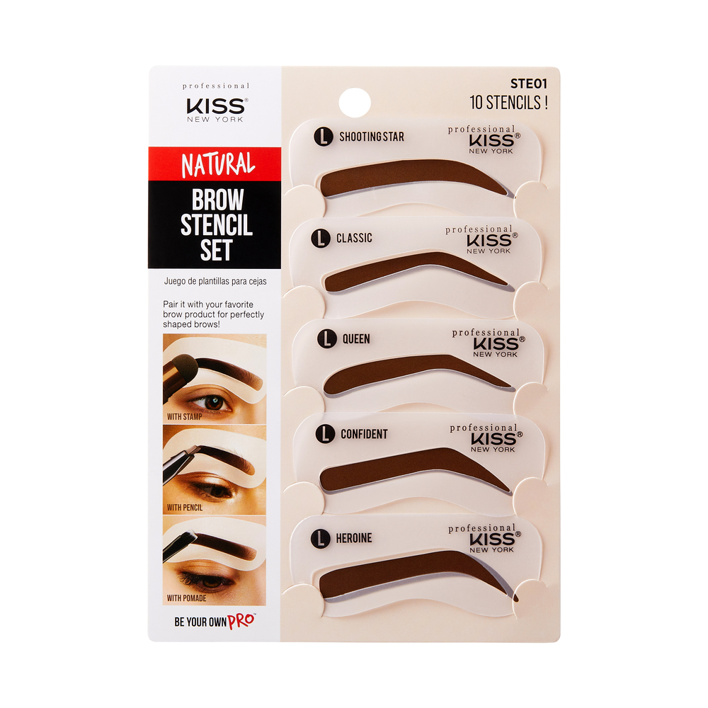 Kiss Natural Brow Stencil Set