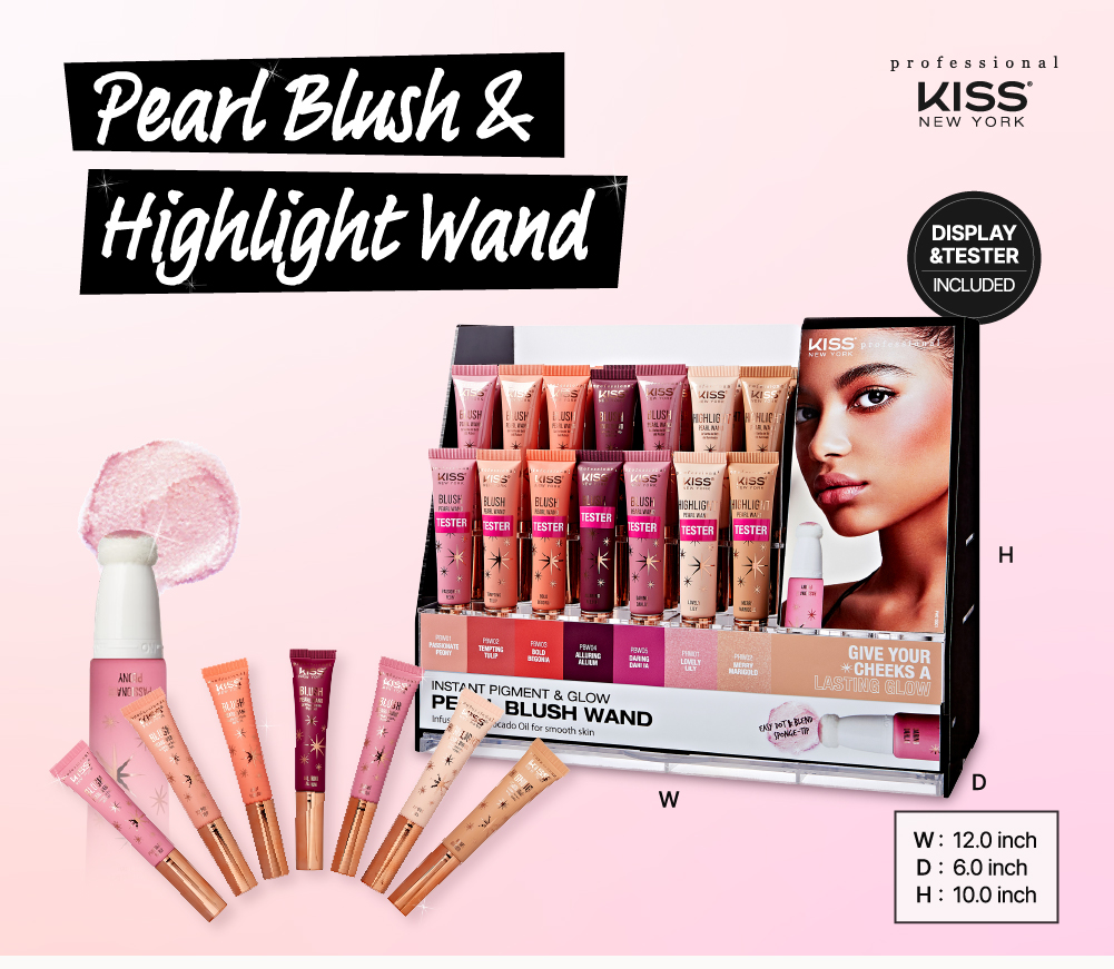 Kiss Pearl Blush & Highlight Wand
