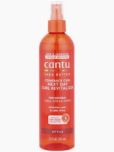 Cantu Shea Butter Natural Comeback Curl Next Day Curl Revitalizer 12oz
