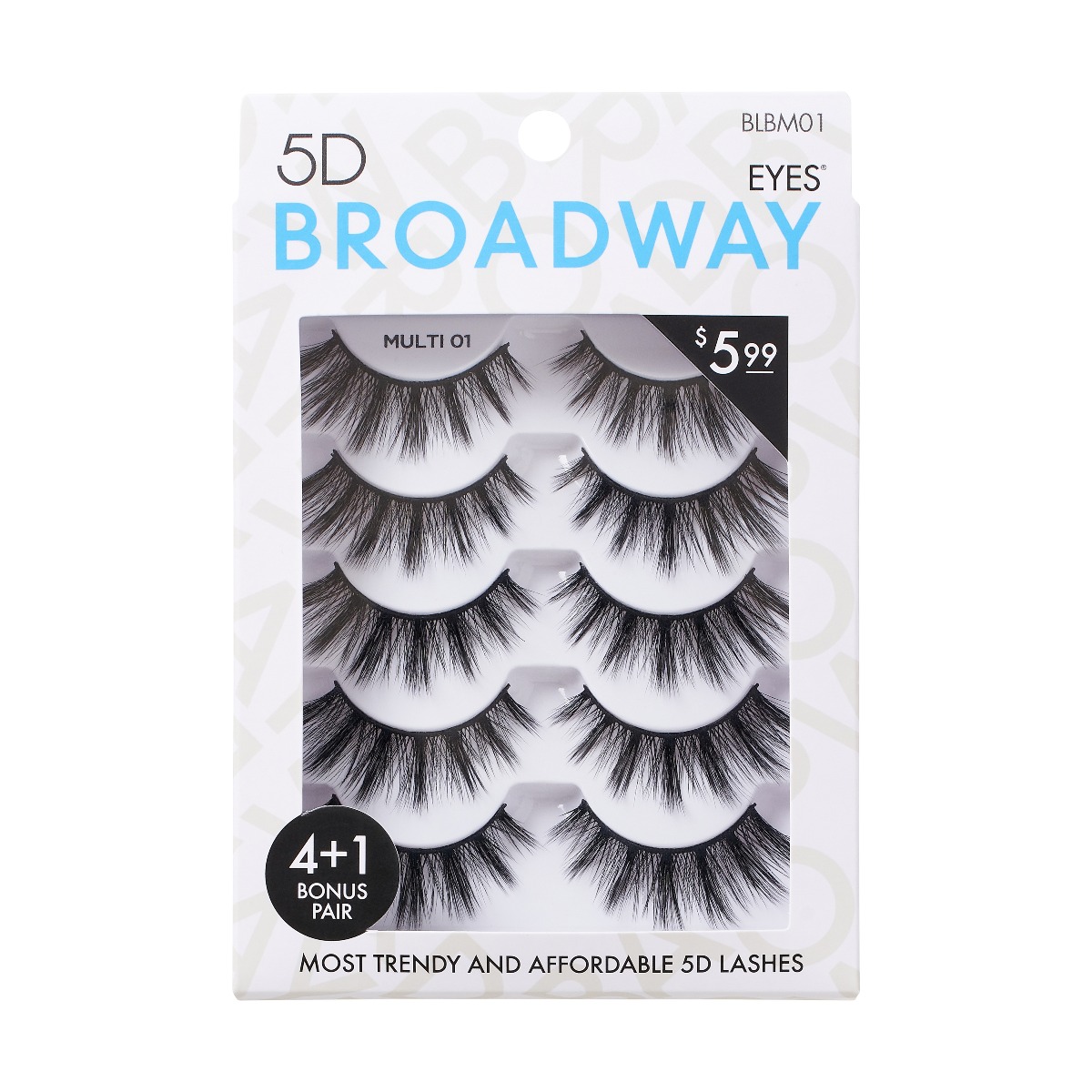 Ivy Kiss  Bradway Lashes 5 Pair Multipack (01)