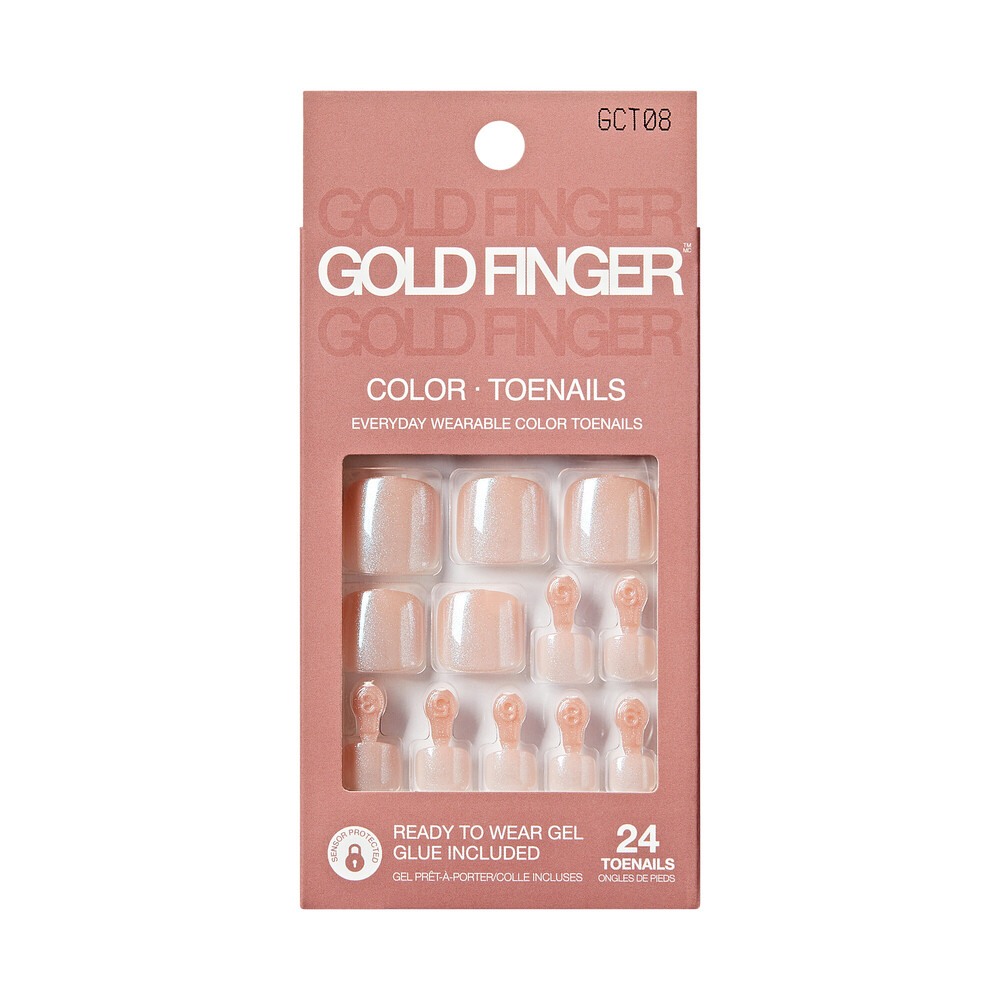 Kiss GF Tan Toe Nails