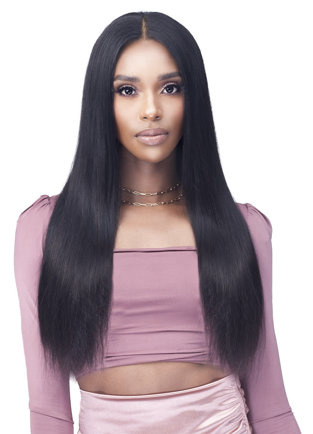 100% Human Hair Lace-Front Wig 26" (Straight)