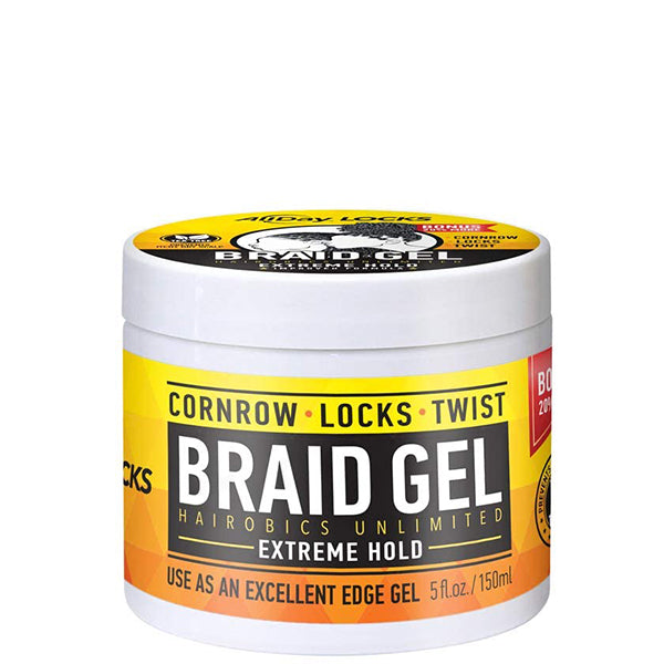 AllDay Locks Braid Gel Extreme Hold 5oz