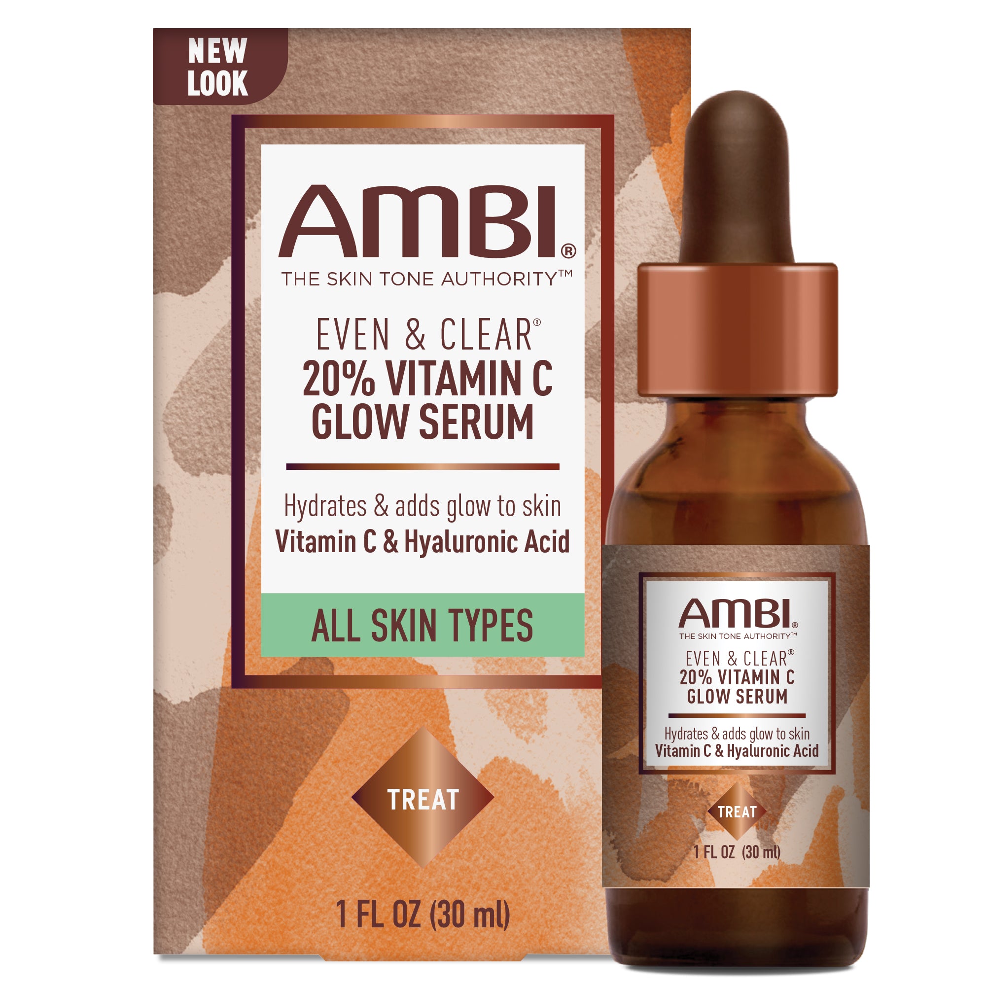 Ambi Even & Clear 20% Vitamin C Infused Glow Serum 1oz