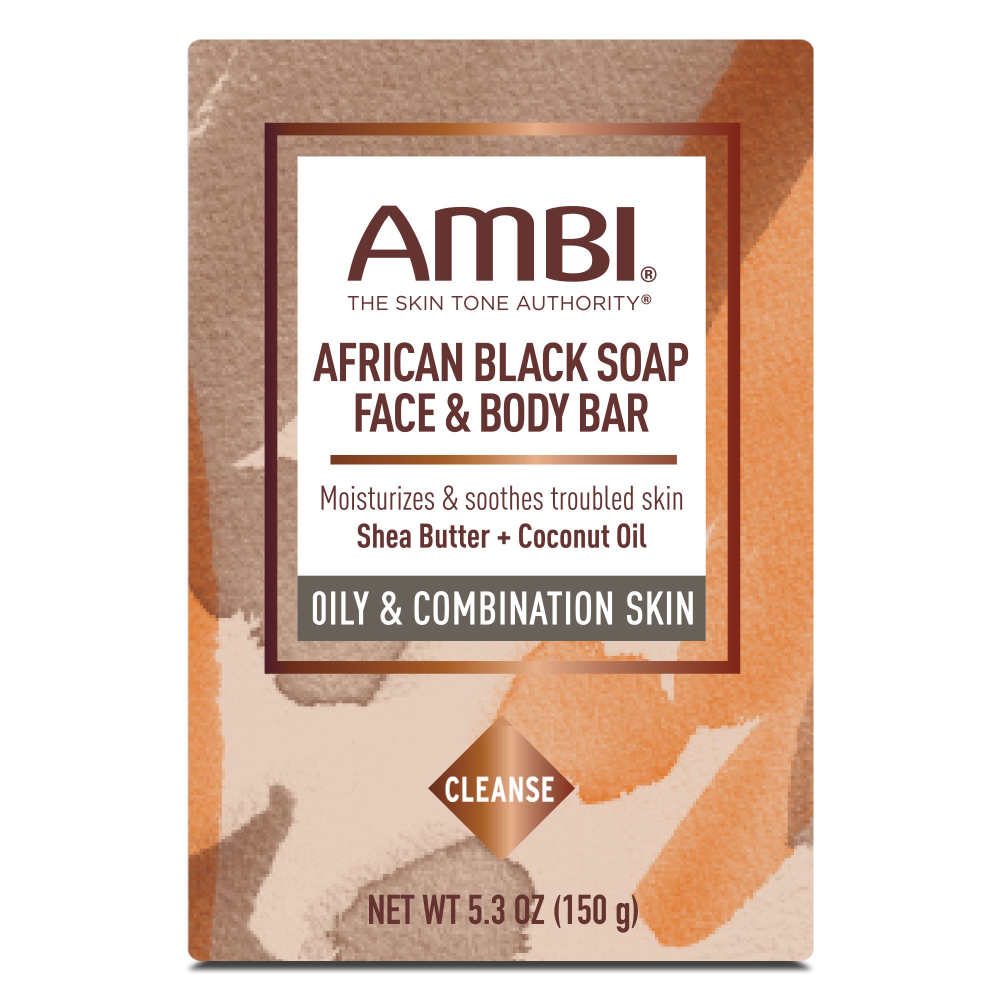 Ambi African Black Soap Face & Body Bar 5.3oz