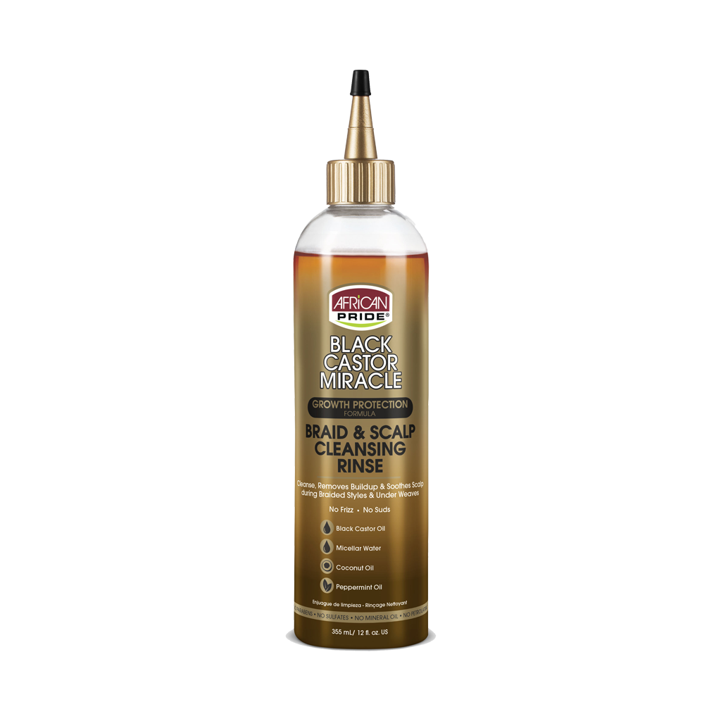 African Pride Black Castor Miracle Scalp Cleansing Rinse 12oz