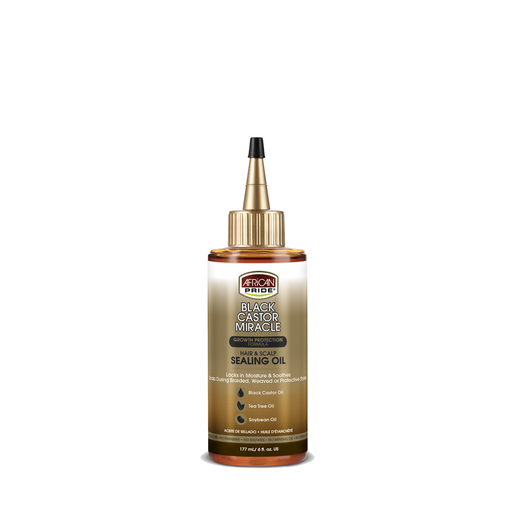 African Pride Black Castor Miracle Hair & Scalp Sealing Oil 6oz