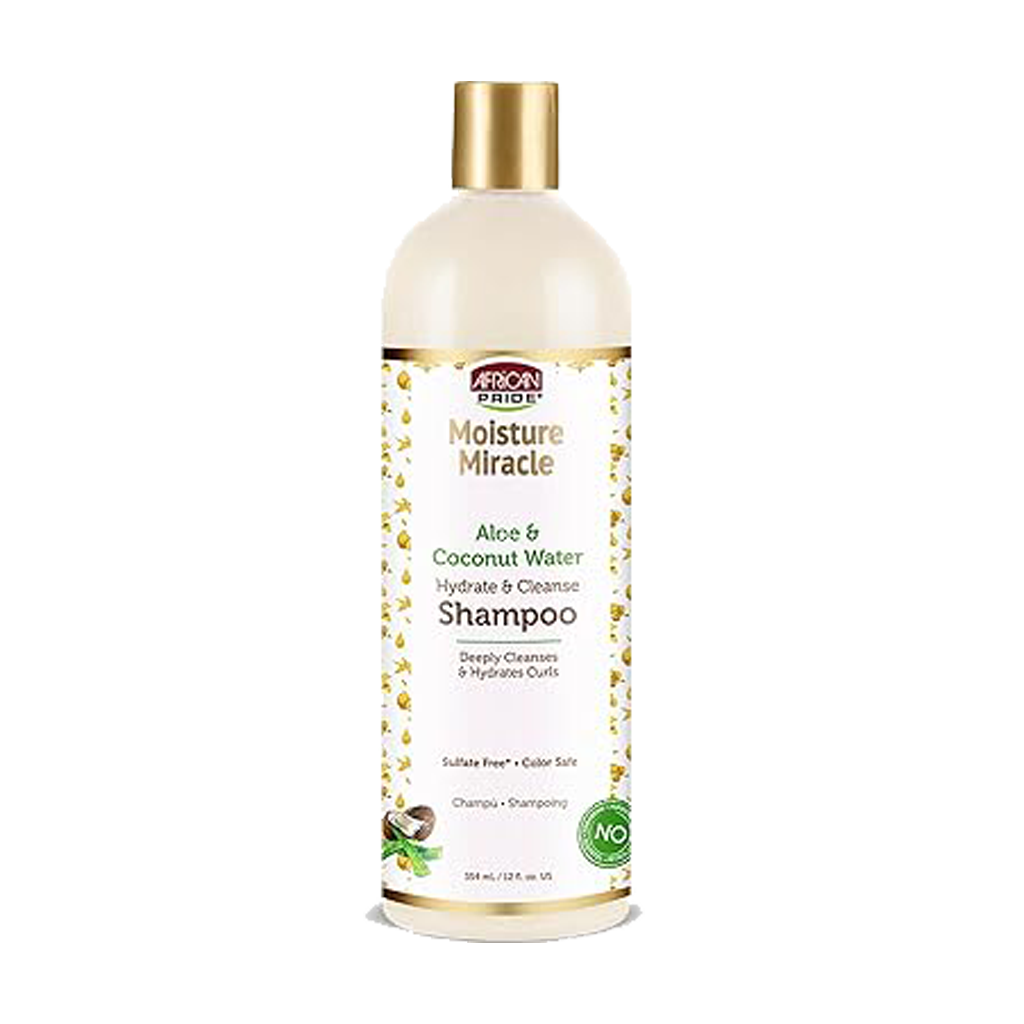 African Pride Moisture Miracle Aloe & Coconut Water Shampoo 12oz
