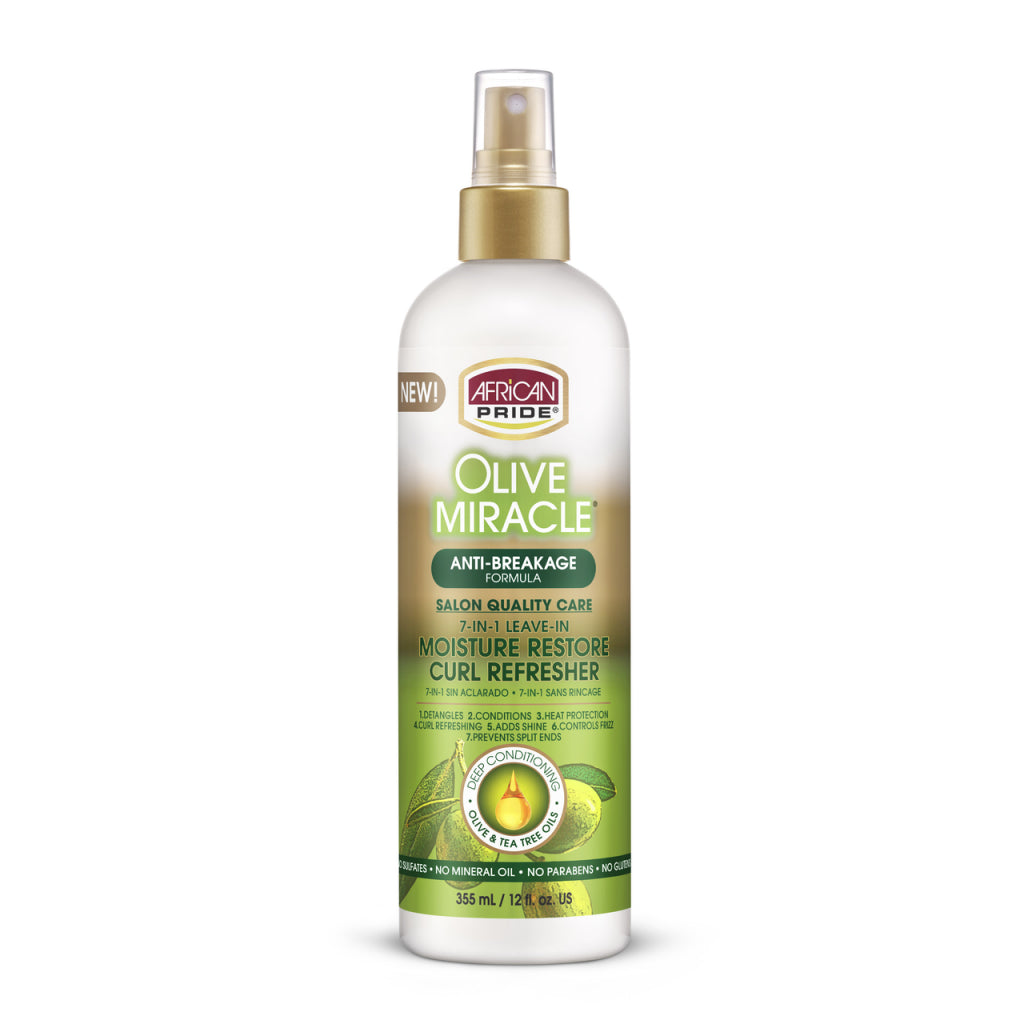 African Pride Olive Miracle 7-in-1 Leave-In Curl Refresher 12oz