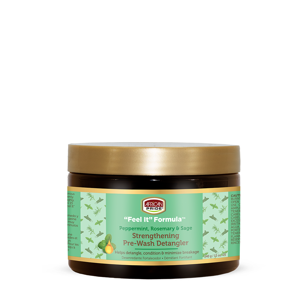 African Pride Peppermint & Rosemary Strengthening Pre-Wash Detangler 12oz