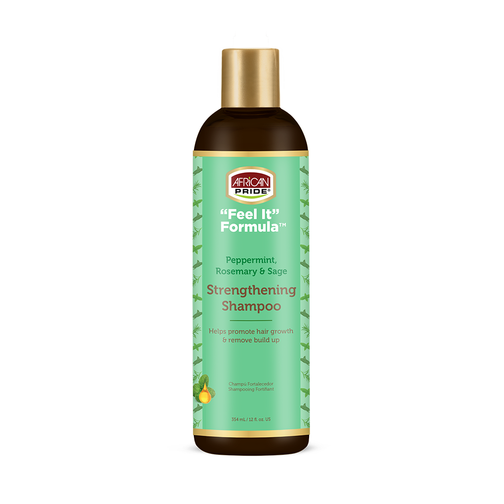 African Pride Peppermint & Rosemary Strengthening Shampoo 12oz