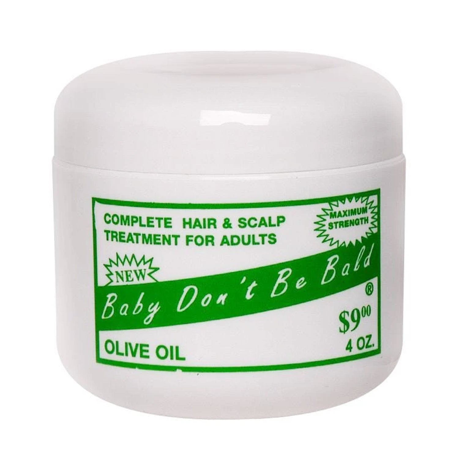 Baby Don't Be Bald Olive Oil Hair & Scalp Treatment 4oz