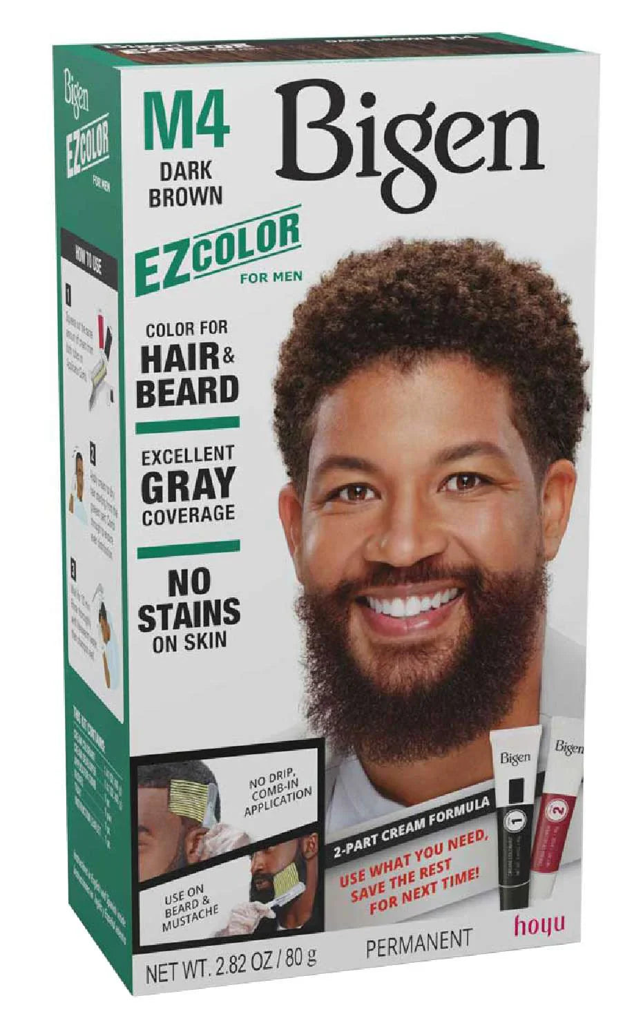 Bigen EZ Color for Men M4 Dark Brown Kit