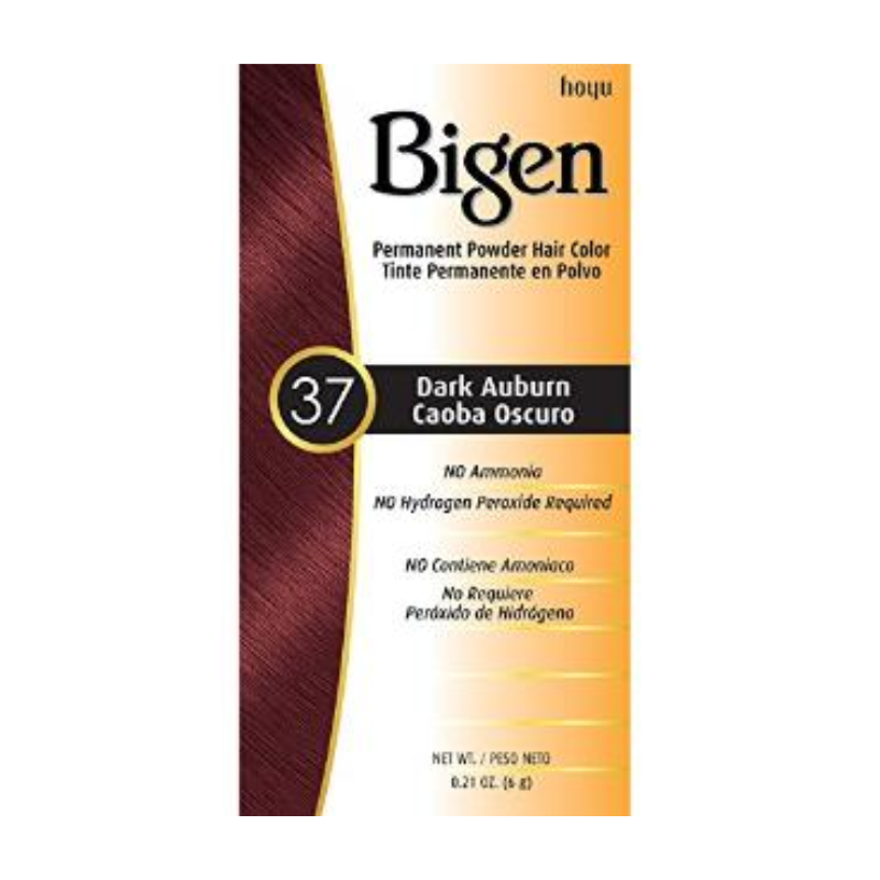 Bigen Permanent Powder Hair Color 37 Dark Auburn 0.21oz