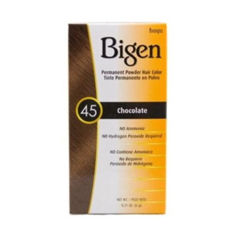 Bigen Permanent Powder Hair Color 45 Chocolate 0.21oz