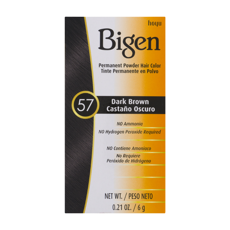 Bigen Permanent Powder Hair Color 57 Dark Brown 0.21oz