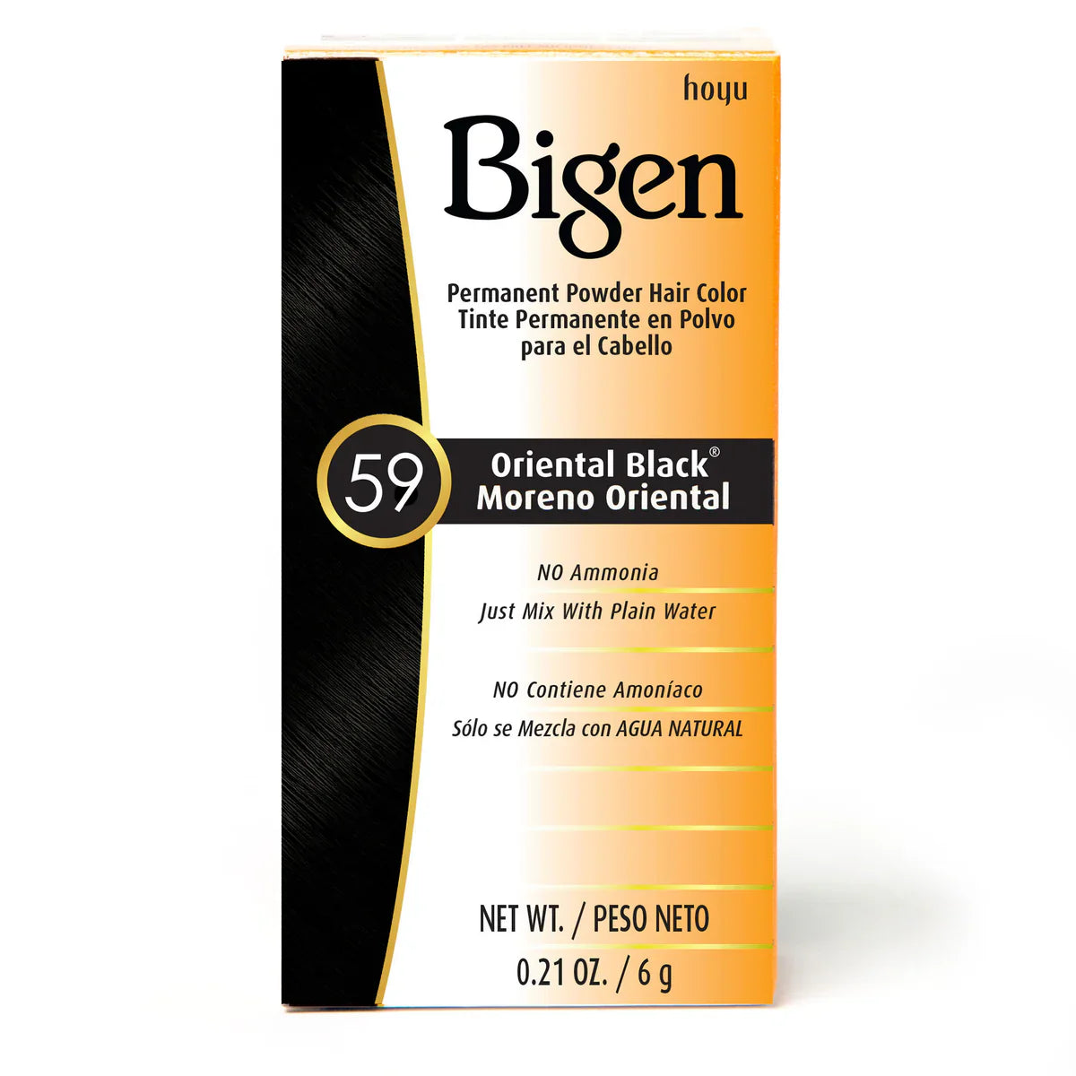 Bigen Permanent Powder Hair Color 59 Oriental Black 0.21oz