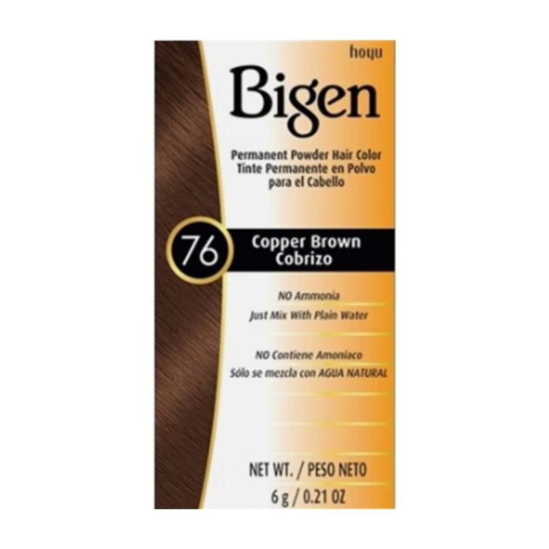 Bigen Permanent Powder Hair Color 76 Copper Brown 0.21oz