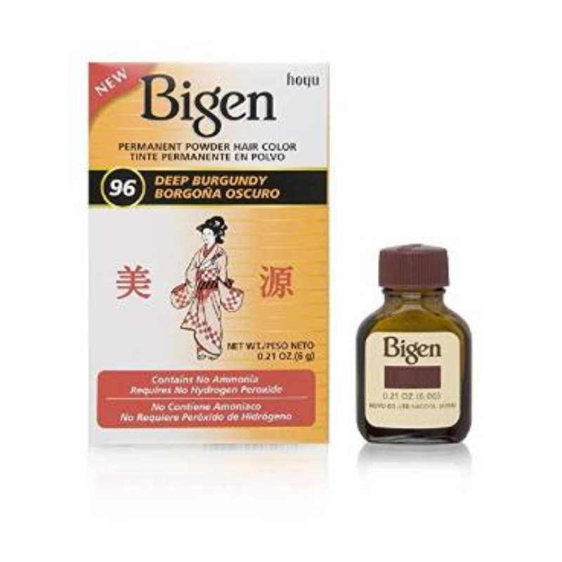 Bigen Permanent Powder Hair Color 96 Deep Burgundy 0.21oz