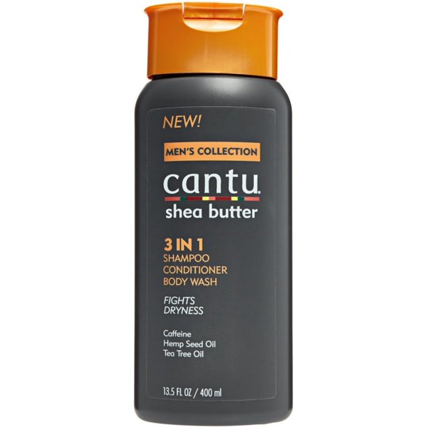 Cantu Men's Collection 3-in-1 Shampoo Conditioner & Body Wash 13.5oz