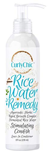 CurlyChic Rice Water Remedy Stimulating Leave-In Conditioner 8oz