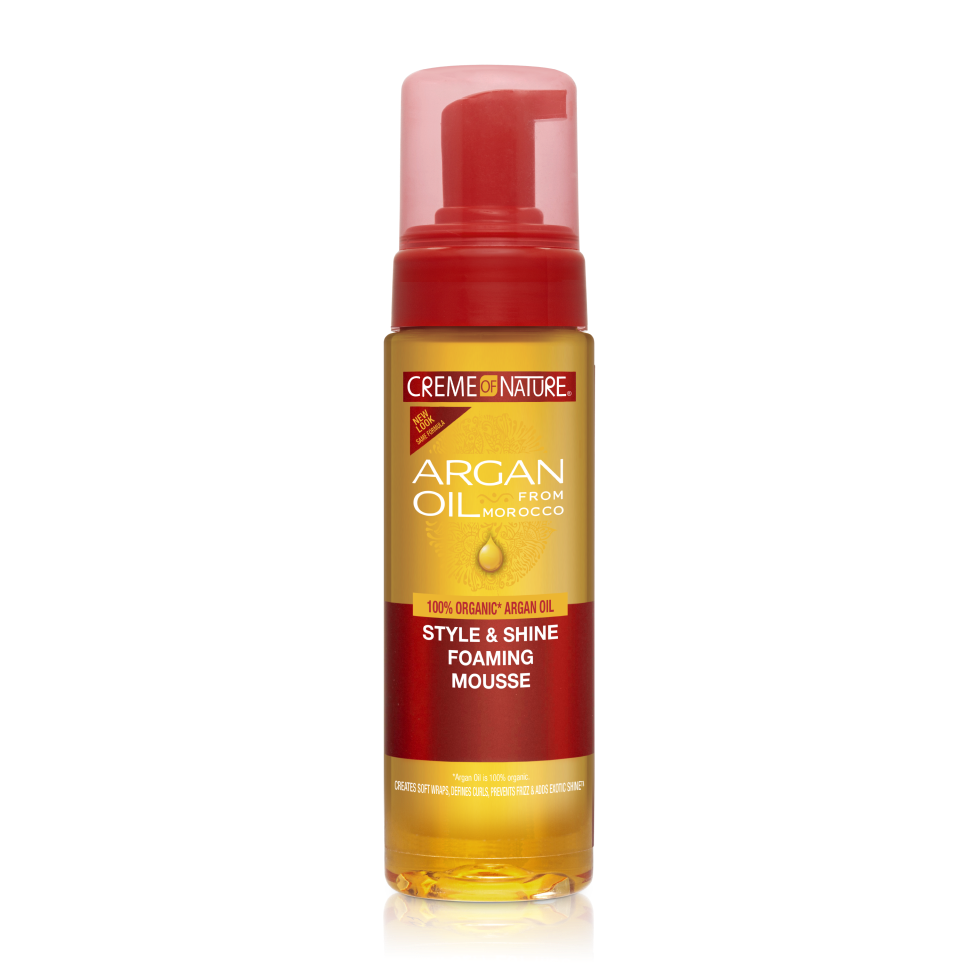 Creme of Nature Argan Oil Style & Shine Foaming Mousse 7oz