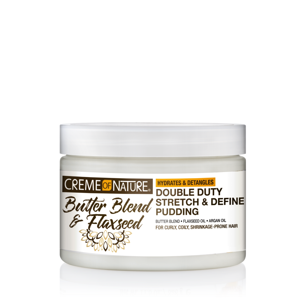 Creme of Nature Butter Blend Flaxseed Curl Stretch & Define Pudding 11.5oz
