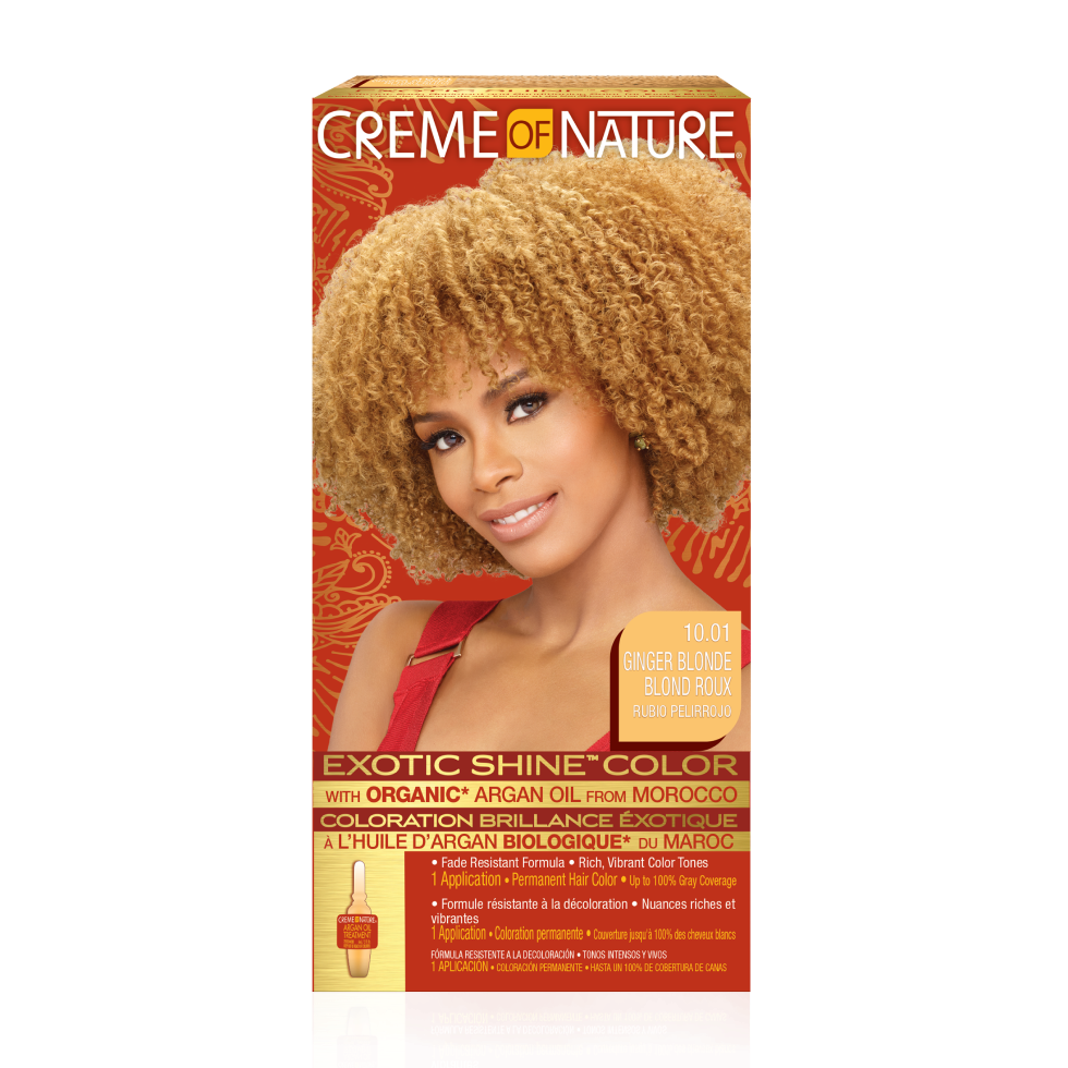 Creme of Nature Exotic Shine Hair Color 10.01 Ginger Blonde Kit