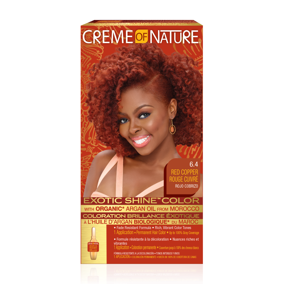 Creme of Nature Exotic Shine Hair Color 6.4 Red Copper Kit