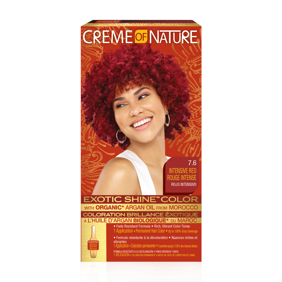 Creme of Nature Exotic Shine Hair Color 7.6 Intensive Red Kit