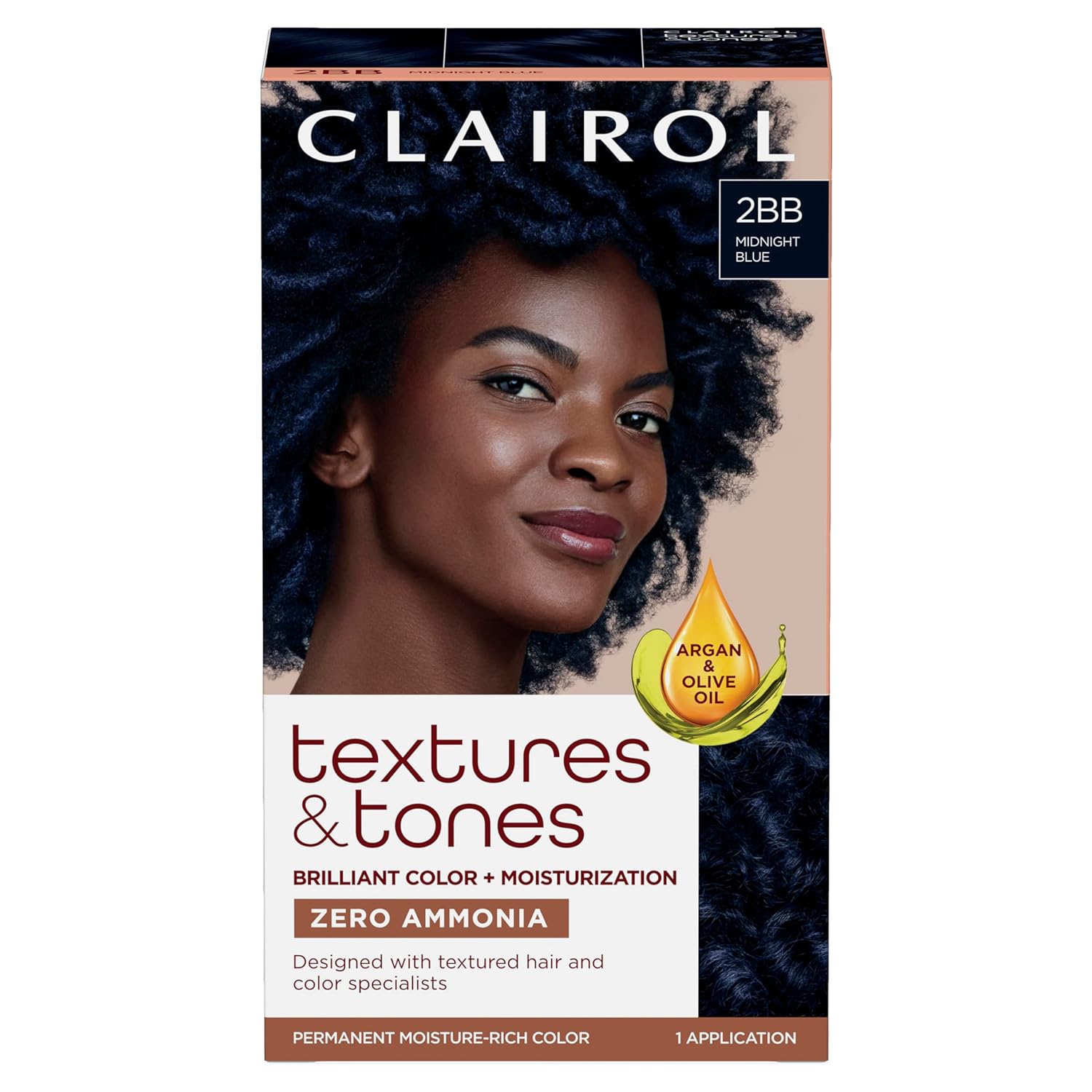 Clairol Textures & Tones 2BB Midnight Blue Kit