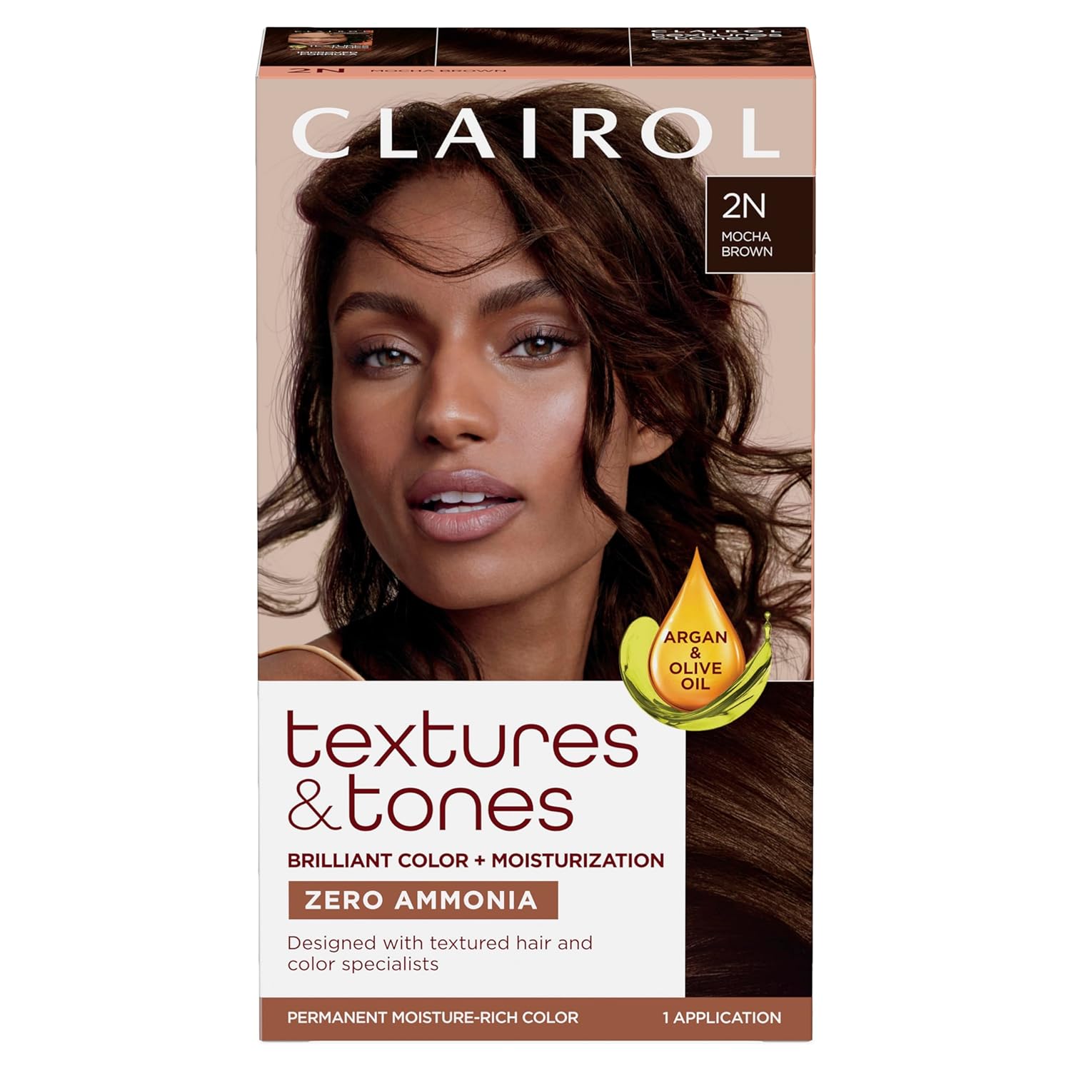 Clairol Textures & Tones 2N Mocha Brown Kit