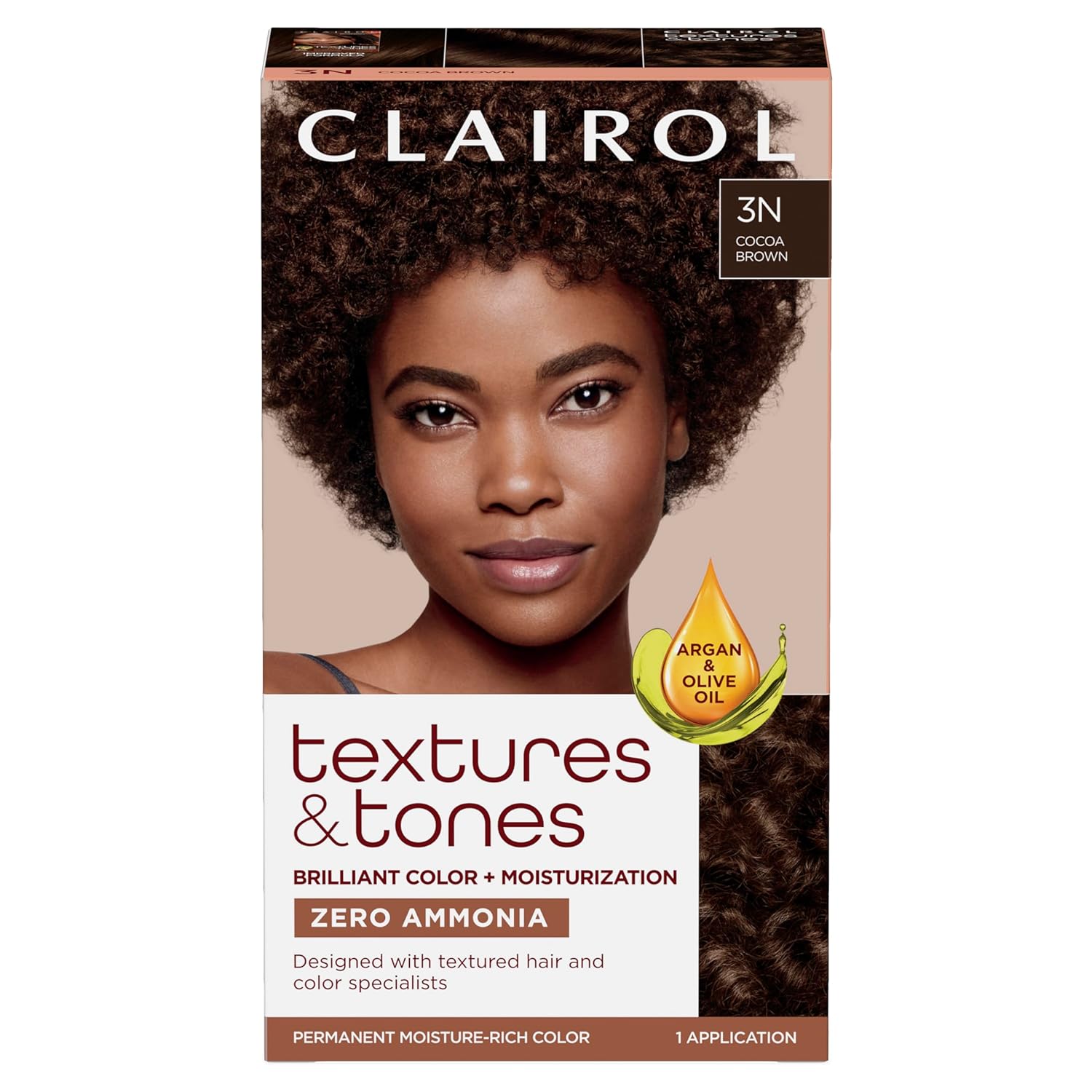Clairol Textures & Tones 3N Cocoa Brown Kit