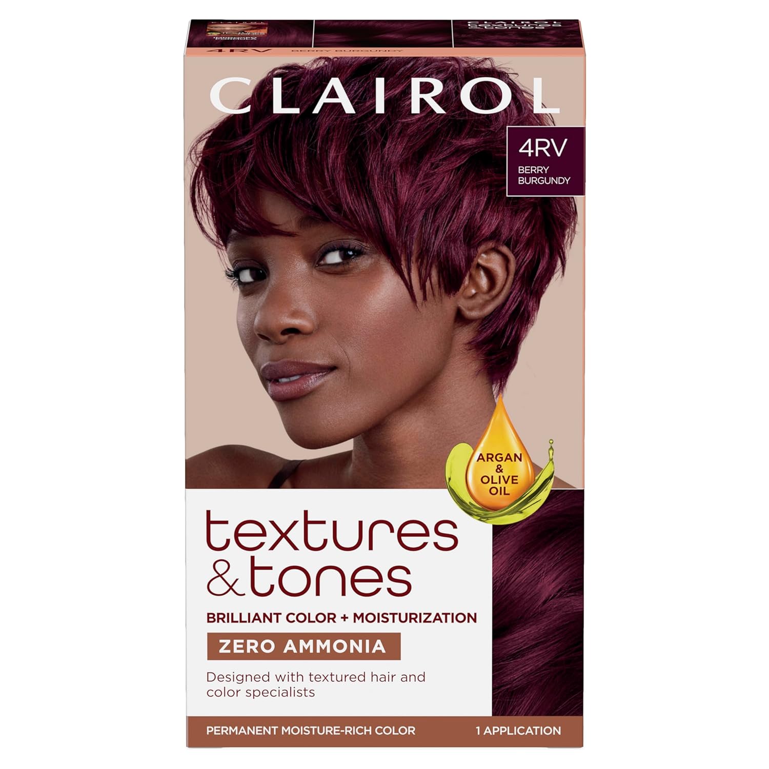 Clairol Textures & Tones 4RV Berry Burgundy Kit