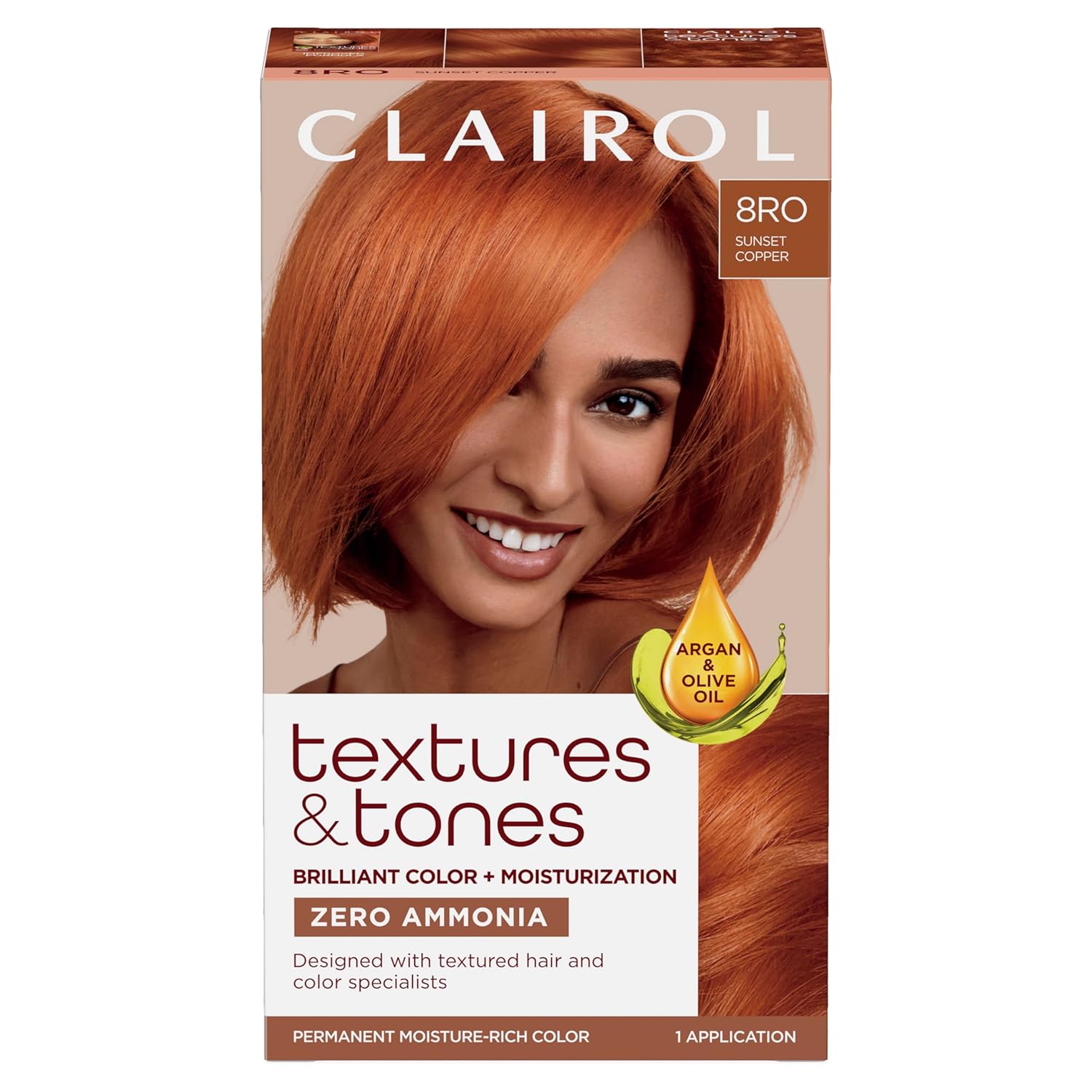 Clairol Textures & Tones 8RO Sunset Copper Kit