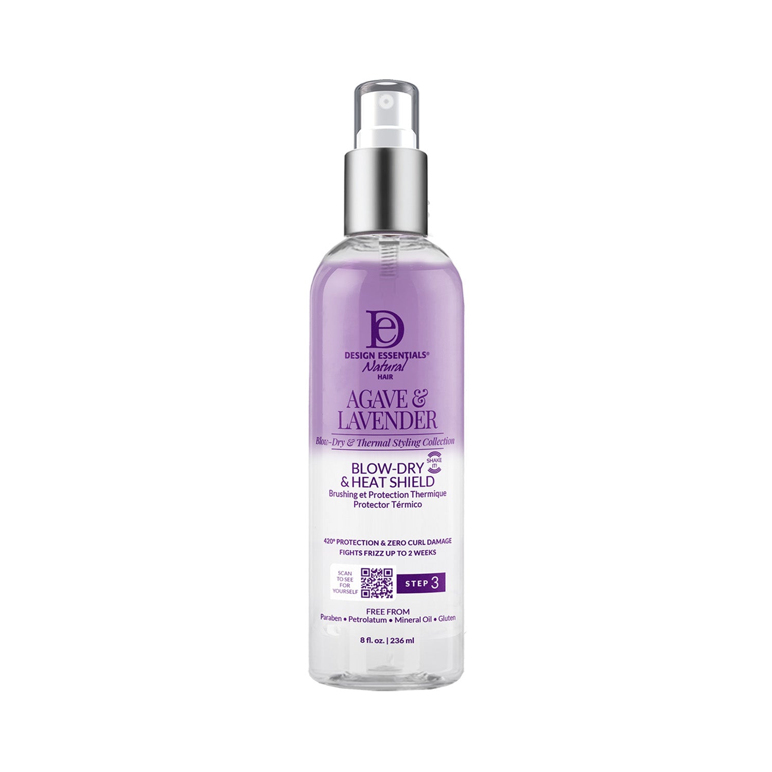 Design Essentials Agave & Lavender Blow-Dry & Heat Shield 8oz