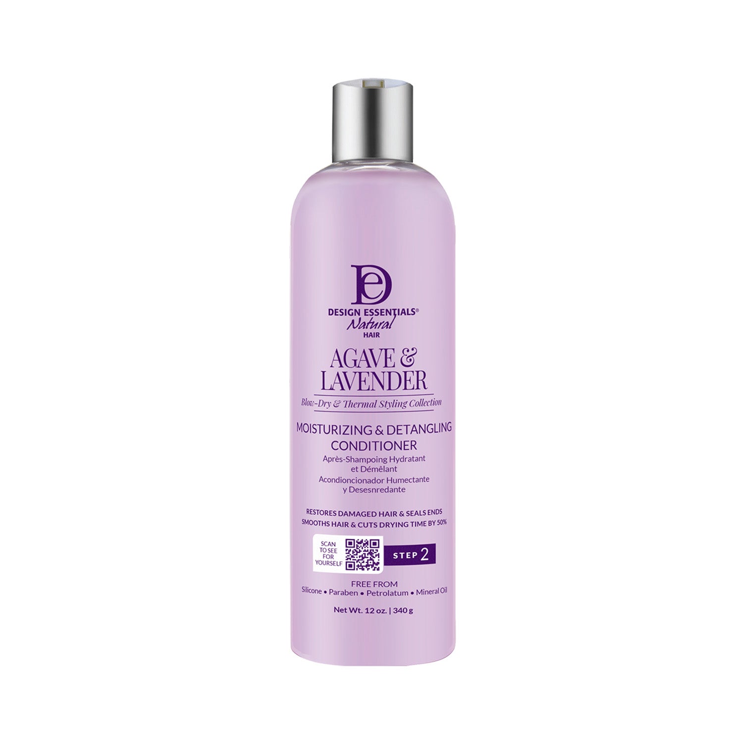Design Essentials Agave & Lavender Moisturizing & Detangling Conditioner 12oz