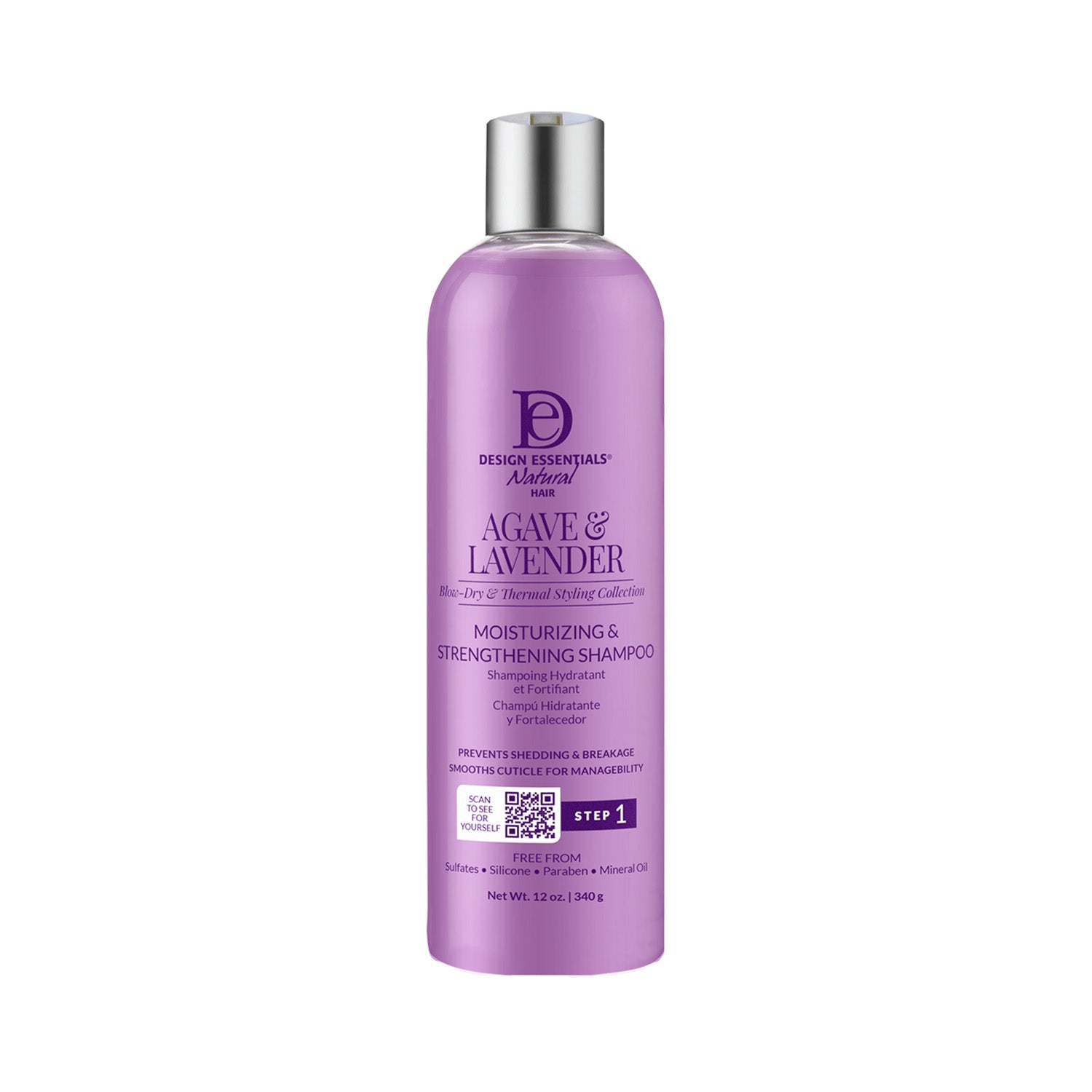 Design Essentials Agave & Lavender Moisturizing & Strengthening Shampoo 12oz
