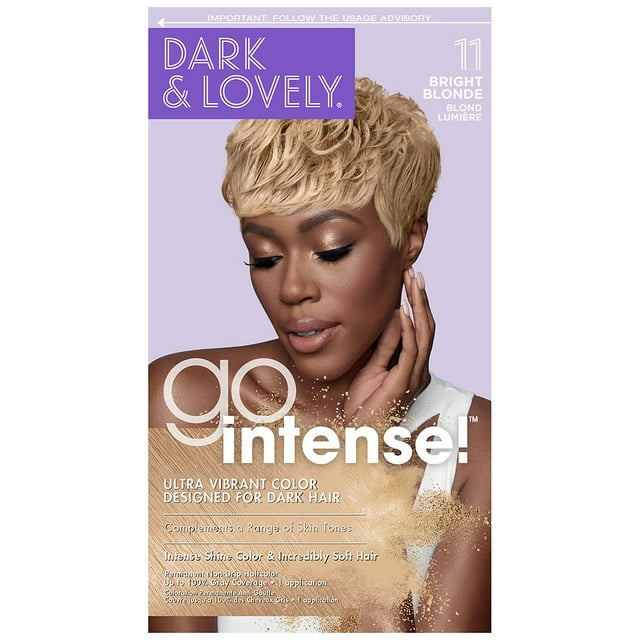 Dark & Lovely Go Intense Hair Color #11 Bright Blonde Kit