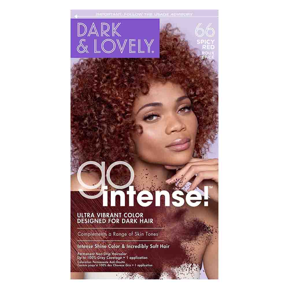 Dark & Lovely Go Intense Hair Color #66 Spicy Red Kit