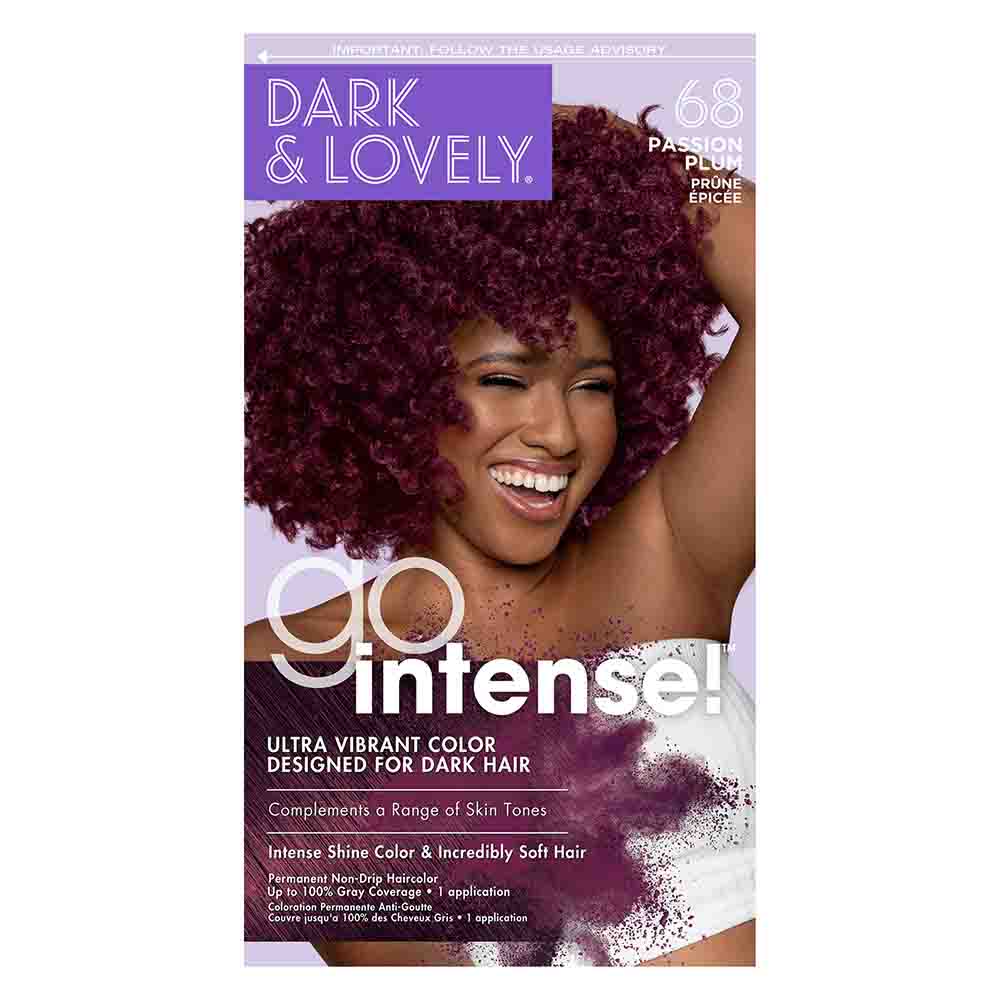 Dark & Lovely Go Intense Hair Color #68 Passion Plum Kit